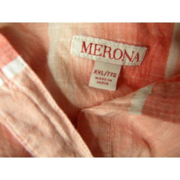 MERONA Long Tunic Top Lightweight Sz XL Striped - Picture 2 of 5